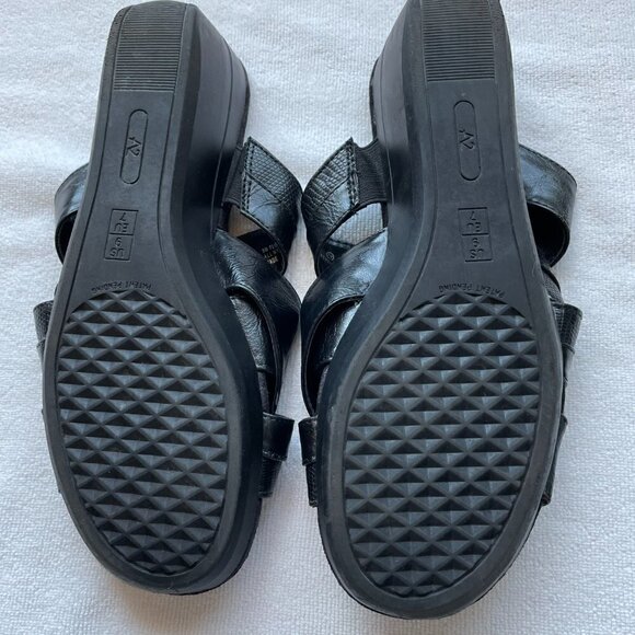 Aerosoles NWOT A2 Crisscross Sandals Women's Sz 9 Heel Rest Color Black Not Worn - Picture 6 of 6